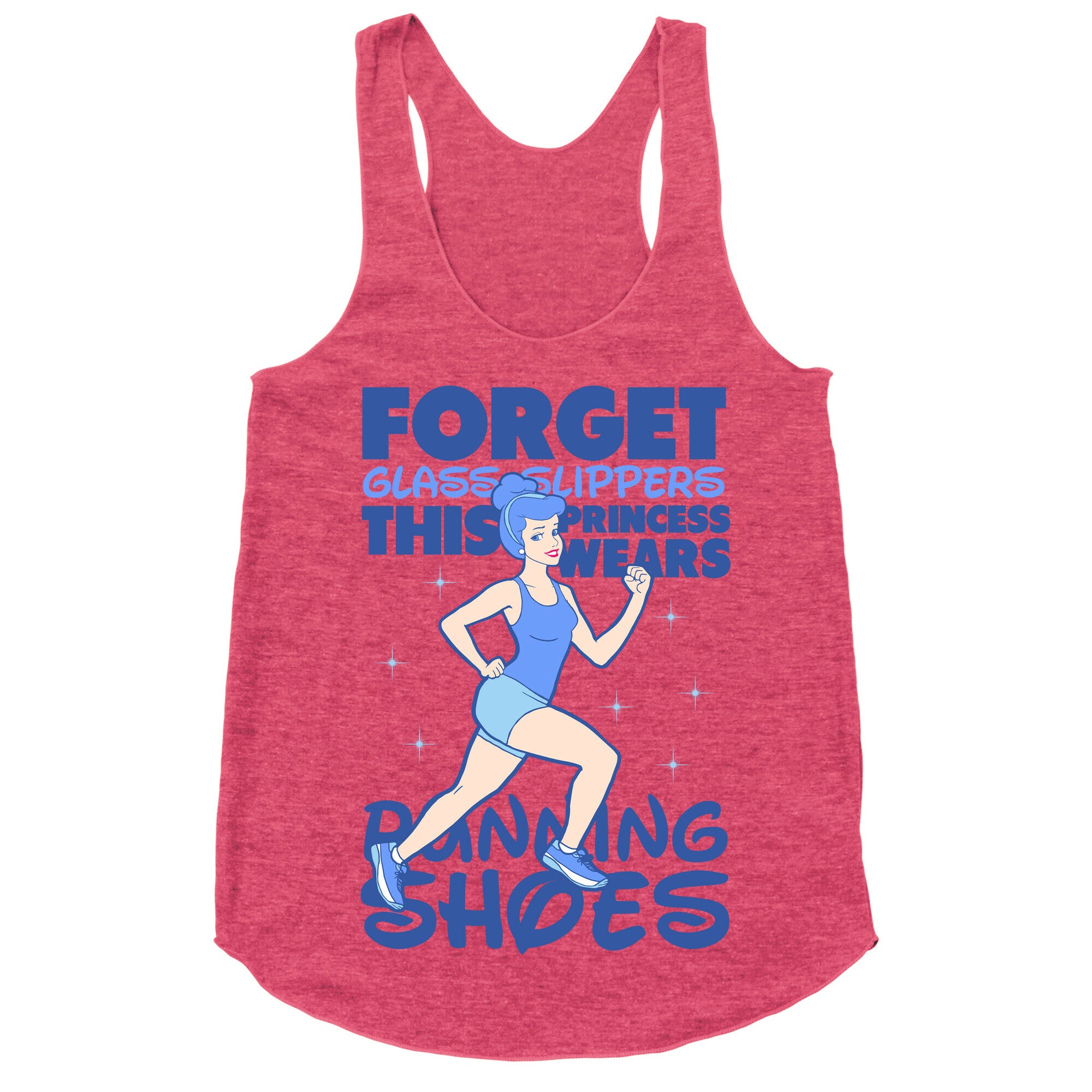 This Princess Wears Running Shoes (Dark Print) Racerback Tank